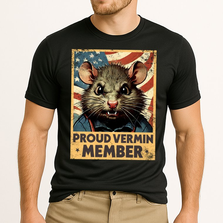 Proud Vermin Anti Trump Quote Cooling Performance Crew T-Shirt