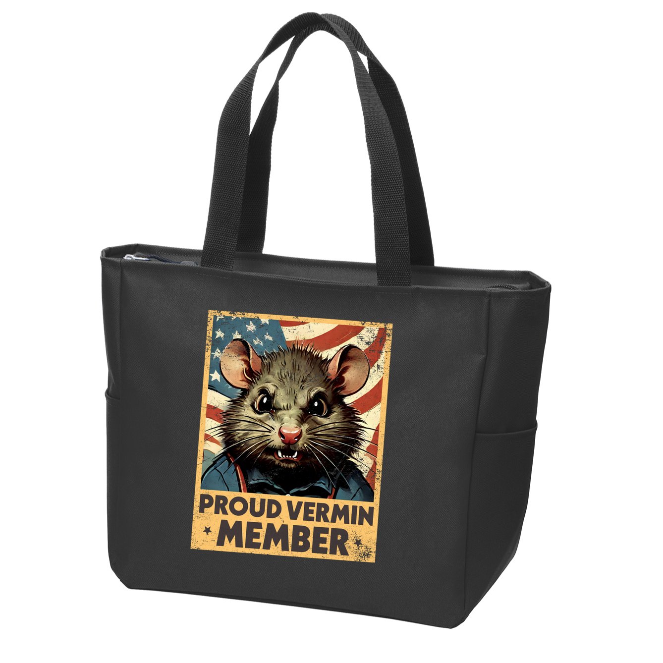 Proud Vermin Anti Trump Quote Zip Tote Bag