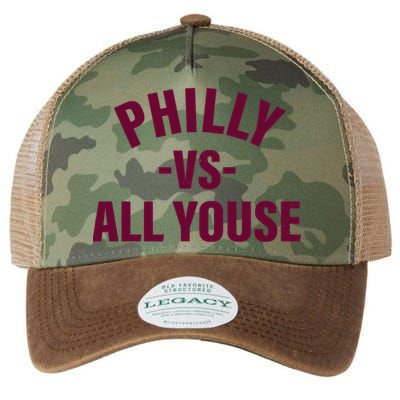 Philly Vs All Youse Funny Philadelphia Slang Retro Legacy Tie Dye Trucker Hat