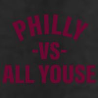 Philly Vs All Youse Funny Philadelphia Slang Retro Garment-Dyed Fleece Hoodie