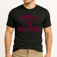 Philly Vs All Youse Funny Philadelphia Slang Retro Cooling Performance Crew T-Shirt