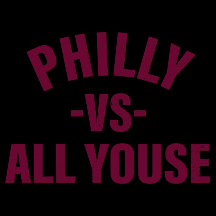 Philly Vs All Youse Funny Philadelphia Slang Retro Cooling Performance Crew T-Shirt