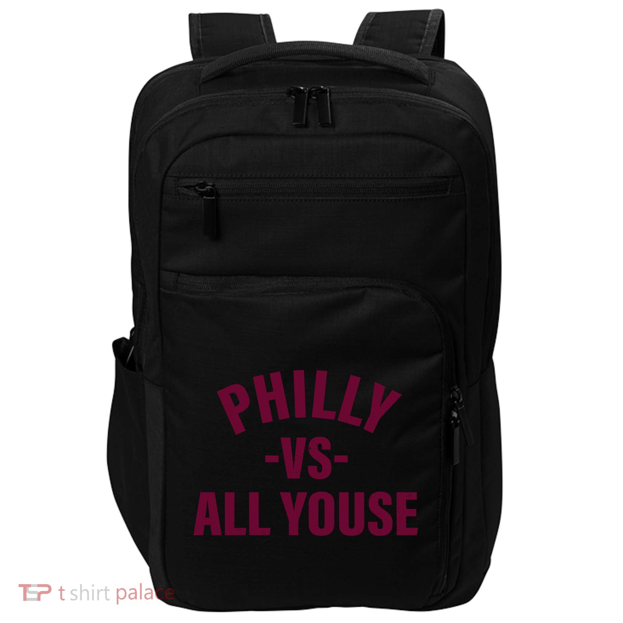 Philly Vs All Youse Funny Philadelphia Slang Retro Impact Tech Backpack