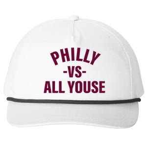 Philly Vs All Youse Funny Philadelphia Slang Retro Snapback Five-Panel Rope Hat