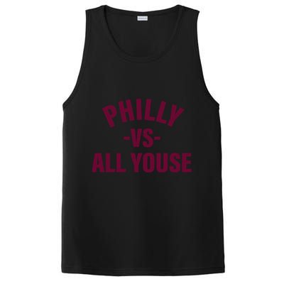 Philly Vs All Youse Funny Philadelphia Slang Retro PosiCharge Competitor Tank
