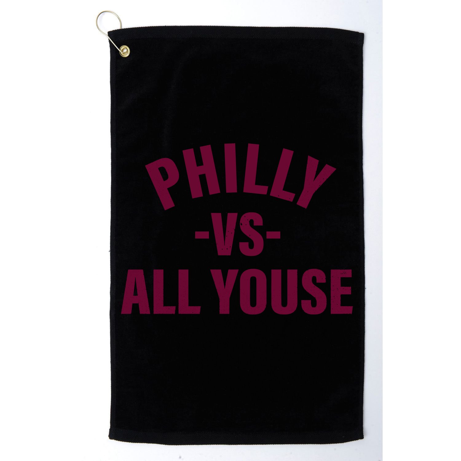 Philly Vs All Youse Funny Philadelphia Slang Retro Golf Towel
