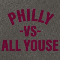 Philly Vs All Youse Funny Philadelphia Slang Retro Cotton Canvas Backpack