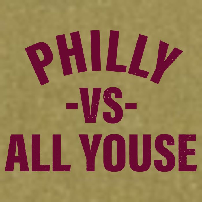 Philly Vs All Youse Funny Philadelphia Slang Retro Garment-Dyed Women's Muscle Tee