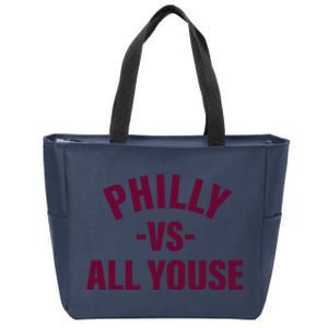 Philly Vs All Youse Funny Philadelphia Slang Retro Zip Tote Bag