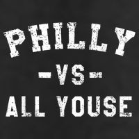 Philly Vs All Youse Funny Philadelphia Slang Retro Adult Drive Performance Visor