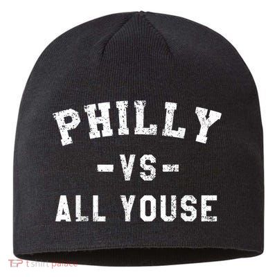 Philly Vs All Youse Funny Philadelphia Slang Retro Sustainable Beanie