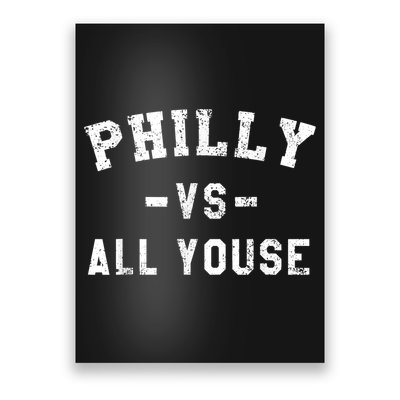 Philly Vs All Youse Funny Philadelphia Slang Retro Poster