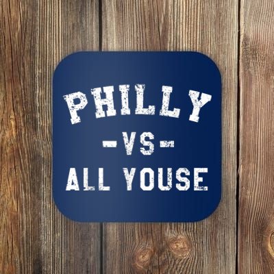 Philly Vs All Youse Funny Philadelphia Slang Retro Coaster