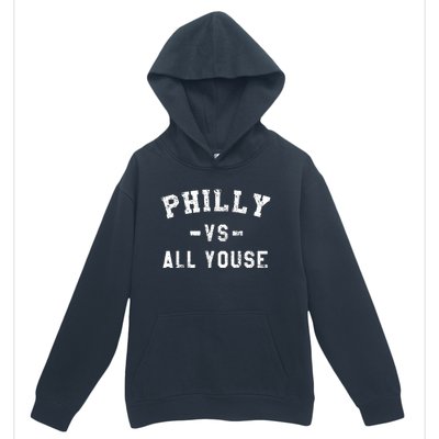 Philly Vs All Youse Funny Philadelphia Slang Retro Urban Pullover Hoodie