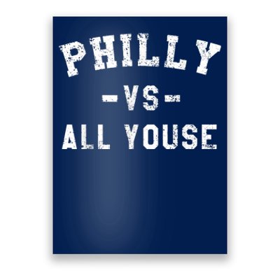 Philly Vs All Youse Funny Philadelphia Slang Retro Poster