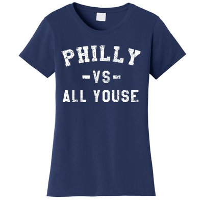 Philly Vs All Youse Funny Philadelphia Slang Retro Women's T-Shirt