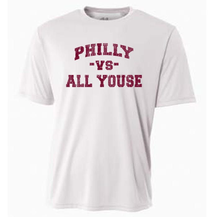 P.H.I.L.L.Y Vs All Youse Funny Retro Philadelphia Slang Cooling Performance Crew T-Shirt