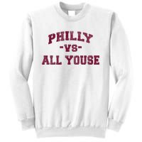 P.H.I.L.L.Y Vs All Youse Funny Retro Philadelphia Slang Sweatshirt