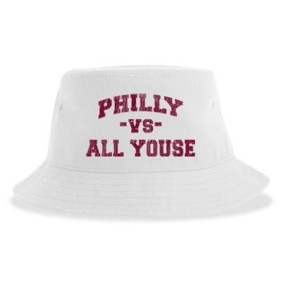 P.H.I.L.L.Y Vs All Youse Funny Retro Philadelphia Slang Sustainable Bucket Hat