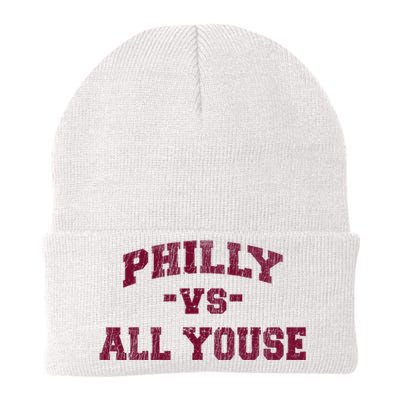 P.H.I.L.L.Y Vs All Youse Funny Retro Philadelphia Slang Knit Cap Winter Beanie