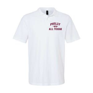 P.H.I.L.L.Y Vs All Youse Funny Retro Philadelphia Slang Softstyle Adult Sport Polo