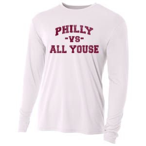 P.H.I.L.L.Y Vs All Youse Funny Retro Philadelphia Slang Cooling Performance Long Sleeve Crew