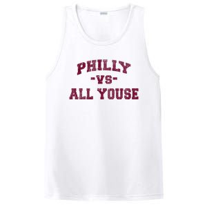 P.H.I.L.L.Y Vs All Youse Funny Retro Philadelphia Slang PosiCharge Competitor Tank