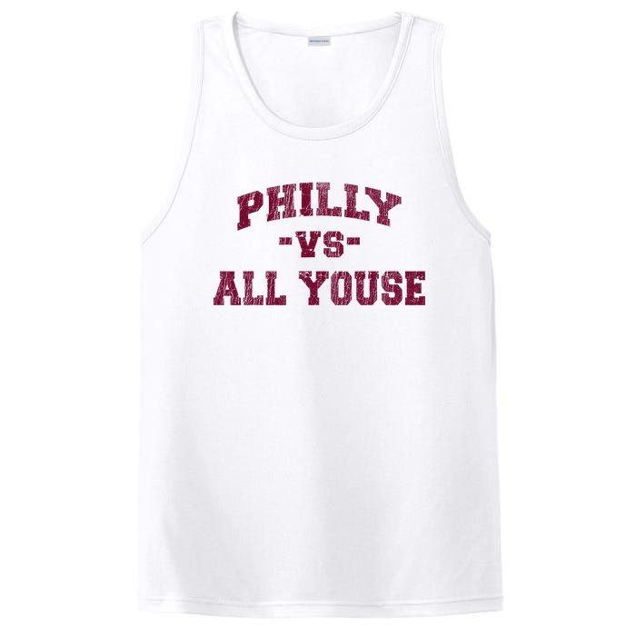 P.H.I.L.L.Y Vs All Youse Funny Retro Philadelphia Slang PosiCharge Competitor Tank