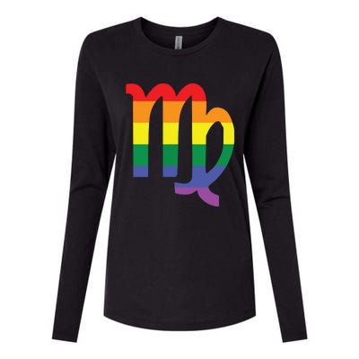 Proud Virgo Astrology LGBTQ Zodiac Sign Horoscope Design Womens Cotton Relaxed Long Sleeve T-Shirt