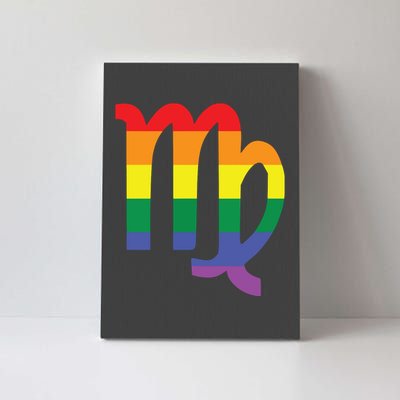 Proud Virgo Astrology LGBTQ Zodiac Sign Horoscope Design Canvas