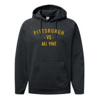 Pittsburgh V.S All Yinz Performance Fleece Hoodie