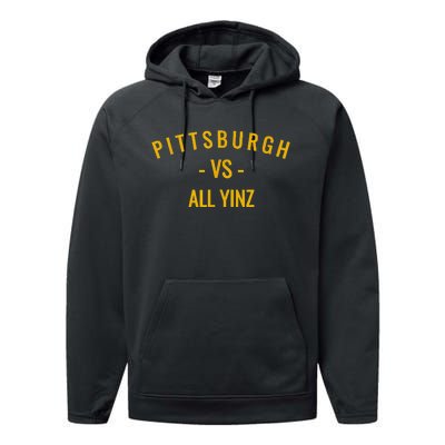 Pittsburgh V.S All Yinz Performance Fleece Hoodie