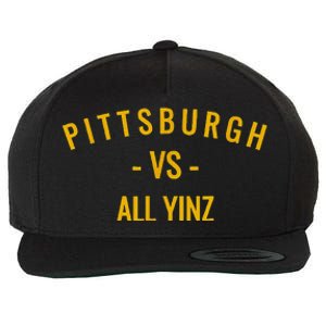 Pittsburgh V.S All Yinz Wool Snapback Cap