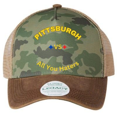 Pittsburgh Vs All You Haters Legacy Tie Dye Trucker Hat