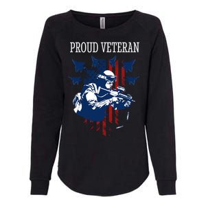 Proud Veteran Airstrike Combat Womens California Wash Sweatshirt