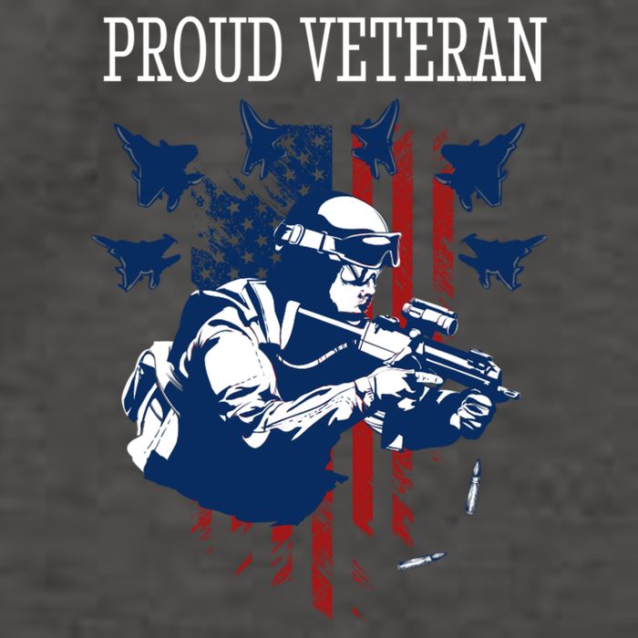 Proud Veteran Airstrike Combat Vector Backpack