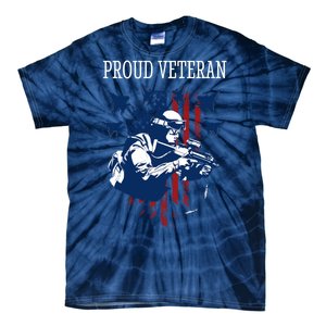 Proud Veteran Airstrike Combat Tie-Dye T-Shirt