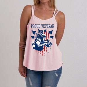 Proud Veteran Airstrike Combat Women's Strappy Tank