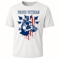 Proud Veteran Airstrike Combat Cooling Performance Crew T-Shirt