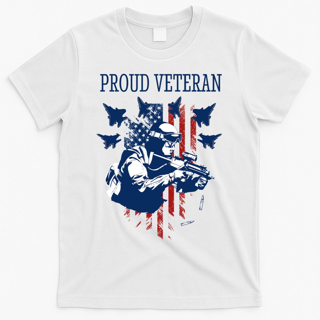 Proud Veteran Airstrike Combat T-Shirt