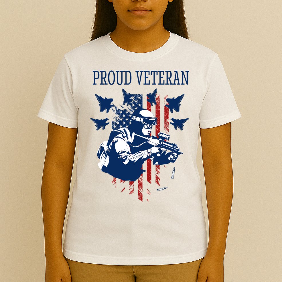 Proud Veteran Airstrike Combat T-Shirt