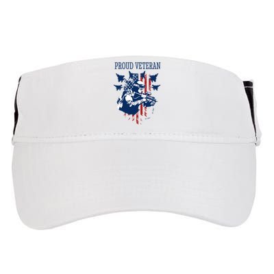 Proud Veteran Airstrike Combat Adult Drive Performance Visor