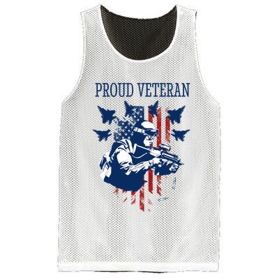 Proud Veteran Airstrike Combat Mesh Reversible Basketball Jersey Tank