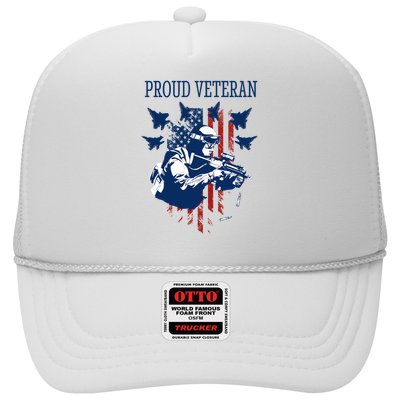 Proud Veteran Airstrike Combat Trucker Hat