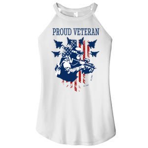 Proud Veteran Airstrike Combat Women's Perfect Tri Rocker Tank