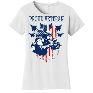 Proud Veteran Airstrike Combat Women's T-Shirt