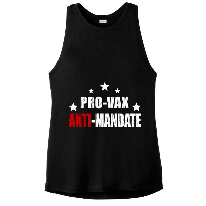 Pro Vax Anti Mandate Ladies PosiCharge Tri-Blend Wicking Tank