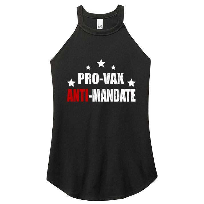Pro Vax Anti Mandate Women's Perfect Tri Rocker Tank