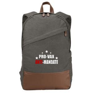 Pro Vax Anti Mandate Cotton Canvas Backpack