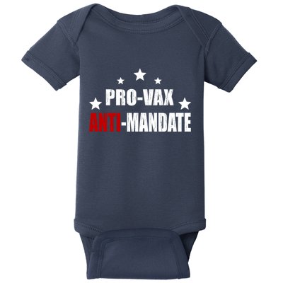 Pro Vax Anti Mandate Baby Bodysuit